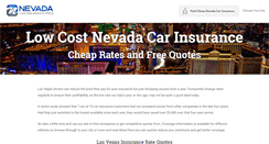 Desktop Screenshot of nevadacarinsurancepros.com